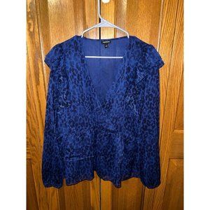 Torrid Leopard Print Chiffon Crop Top